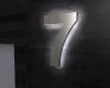 Artikelbild 1 des Artikels “Edelstahl-Hausnummer 7 mit LED-Ambilight  „Ambilight Number 7“ “