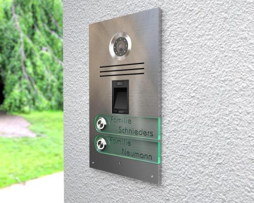 Artikelbild des Artikels “2-Familien-Video-Türsprechanlage mit Fingerprint & Sony Kamera  inkl. 2 x 7-Zoll Monitore  