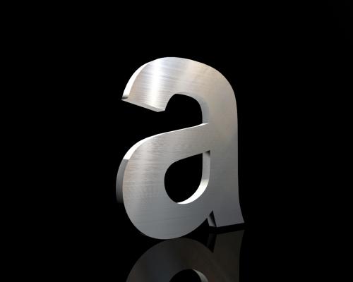 Artikelbild des Artikels “Edelstahl-Buchstabe a 