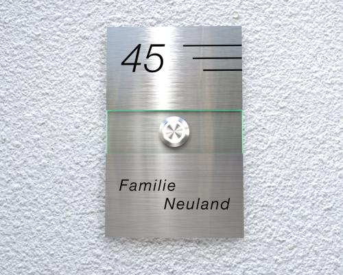 Artikelbild des Artikels “Design-Edelstahlklingel mit Acrylglaseinsatz 