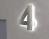 Artikelbild 2 des Artikels “Edelstahl-Hausnummer 4 mit LED-Ambilight  „Ambilight Number 4“ “