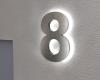 Artikelbild 2 des Artikels “Edelstahl-Hausnummer 8 mit LED-Ambilight  „Ambilight Number 8“ “