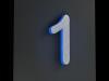Artikelbild 2 des Artikels “LED-beleuchtete Edelstahl-Hausnummer 1 „LED-Numeral 1“ “