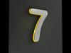 Artikelbild 3 des Artikels “LED-beleuchtete Edelstahl-Hausnummer 7 „LED-Numeral 7“ “