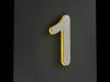 Artikelbild 3 des Artikels “LED-beleuchtete Edelstahl-Hausnummer 1 „LED-Numeral 1“ “