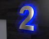 Artikelbild 3 des Artikels “Edelstahl-Hausnummer 2 mit LED-Ambilight  „Ambilight Number 2“ “