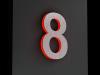 Artikelbild 4 des Artikels “LED-beleuchtete Edelstahl-Hausnummer 8 „LED-Numeral 8“ “