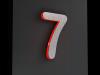 Artikelbild 4 des Artikels “LED-beleuchtete Edelstahl-Hausnummer 7 „LED-Numeral 7“ “