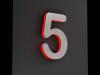 Artikelbild 4 des Artikels “LED-beleuchtete Edelstahl-Hausnummer 5 „LED-Numeral 5“ “