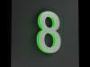 Artikelbild 5 des Artikels “LED-beleuchtete Edelstahl-Hausnummer 8 „LED-Numeral 8“ “