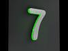 Artikelbild 5 des Artikels “LED-beleuchtete Edelstahl-Hausnummer 7 „LED-Numeral 7“ “