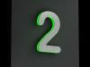 Artikelbild 5 des Artikels “LED-beleuchtete Edelstahl-Hausnummer 2 „LED-Numeral 2“ “