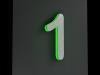 Artikelbild 5 des Artikels “LED-beleuchtete Edelstahl-Hausnummer 1 „LED-Numeral 1“ “