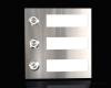 Artikelbild 9 des Artikels “3-Familien Design Edelstahlklingel mit LED-beleuchteten Gravurschildern (austauschbar) „Th(re)e Spark“ “