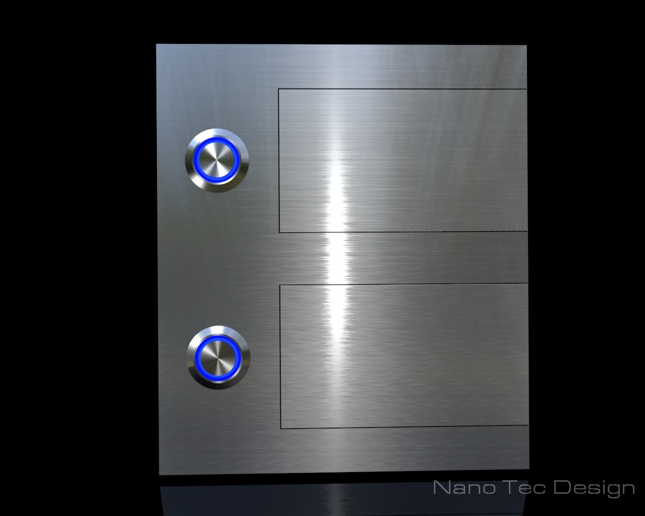 Artikelbild 10 des Artikels “2-Familien Design Edelstahlklingel mit austauschbaren Beschriftungsfeldern 