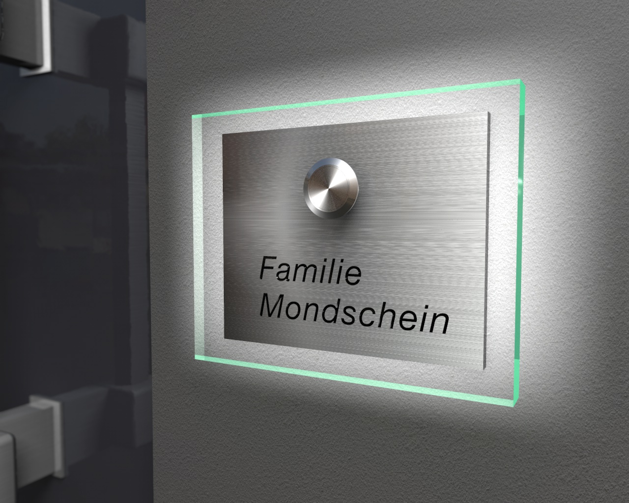 Artikelbild 12 des Artikels “Design Edelstahklingel mit Echtglasplatte & Ambilight (Hintergrundbeleuchtung) 