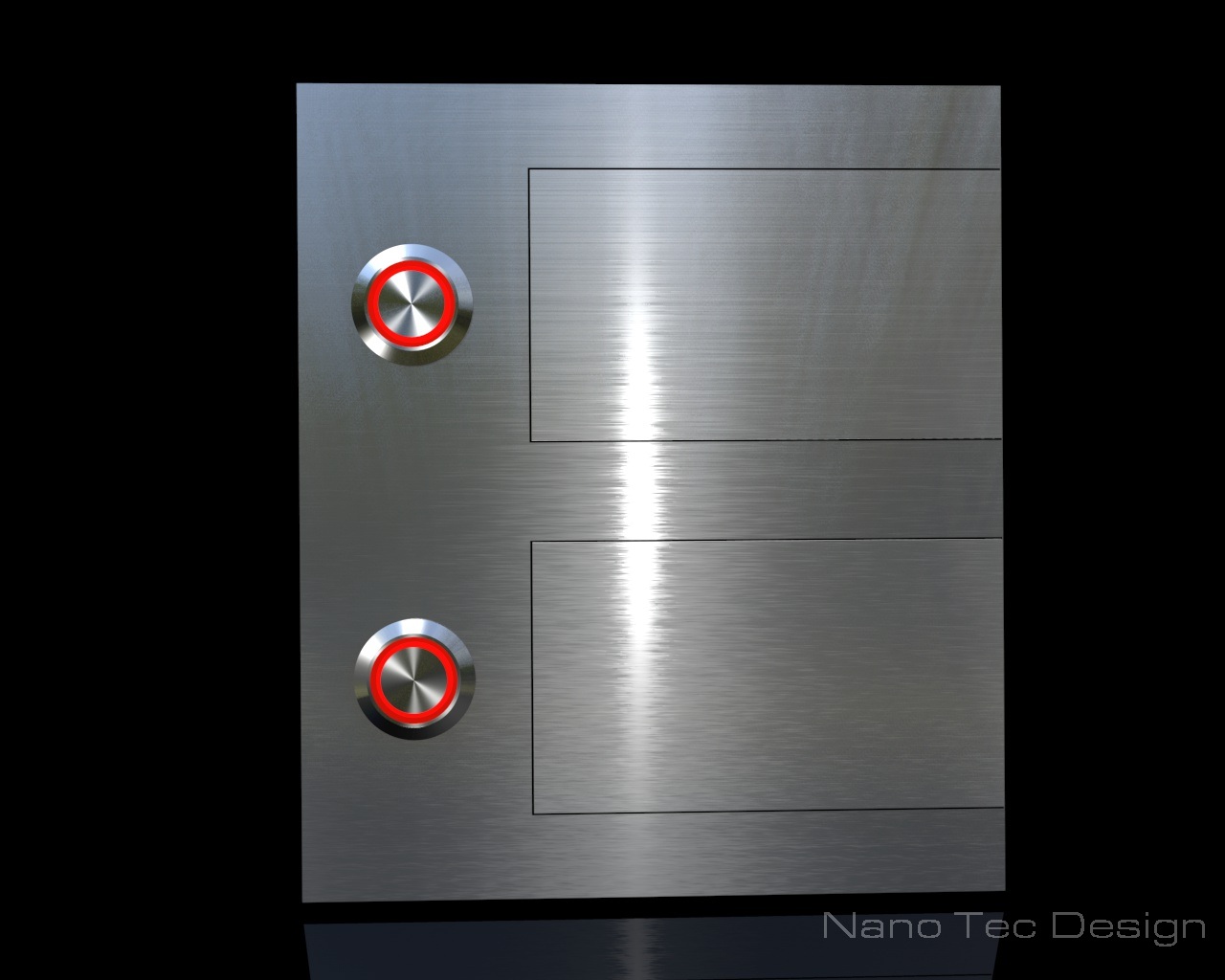 Artikelbild 12 des Artikels “2-Familien Design Edelstahlklingel mit austauschbaren Beschriftungsfeldern 