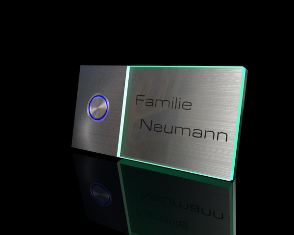 Artikelbild 2 des Artikels “Design-Edelstahlklingel mit Echtglas 