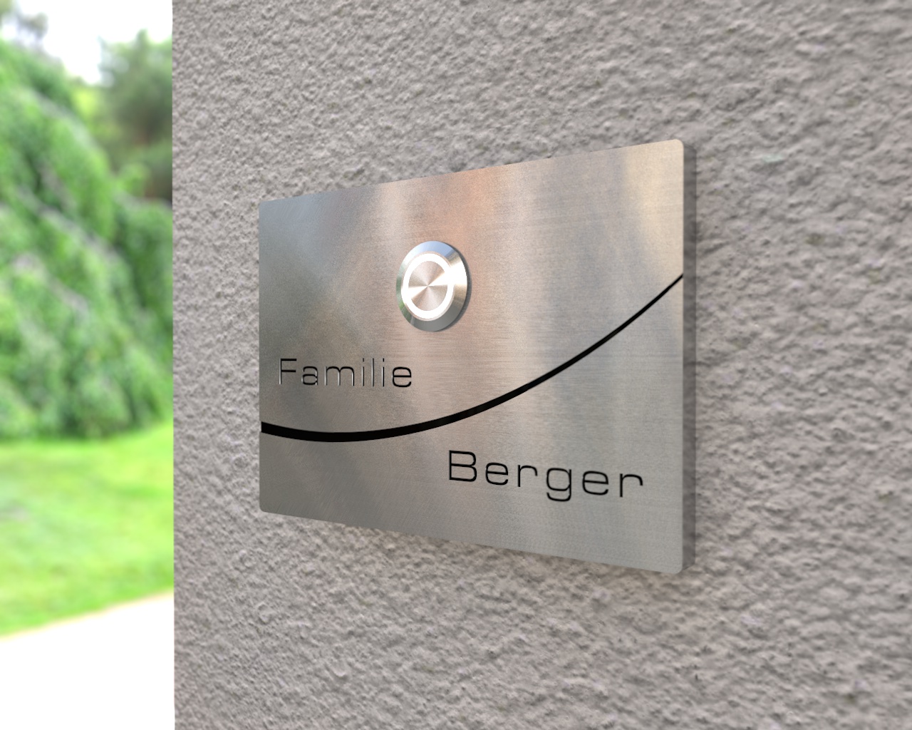 Artikelbild 2 des Artikels “Design Edelstahlklingel mit Verzierung