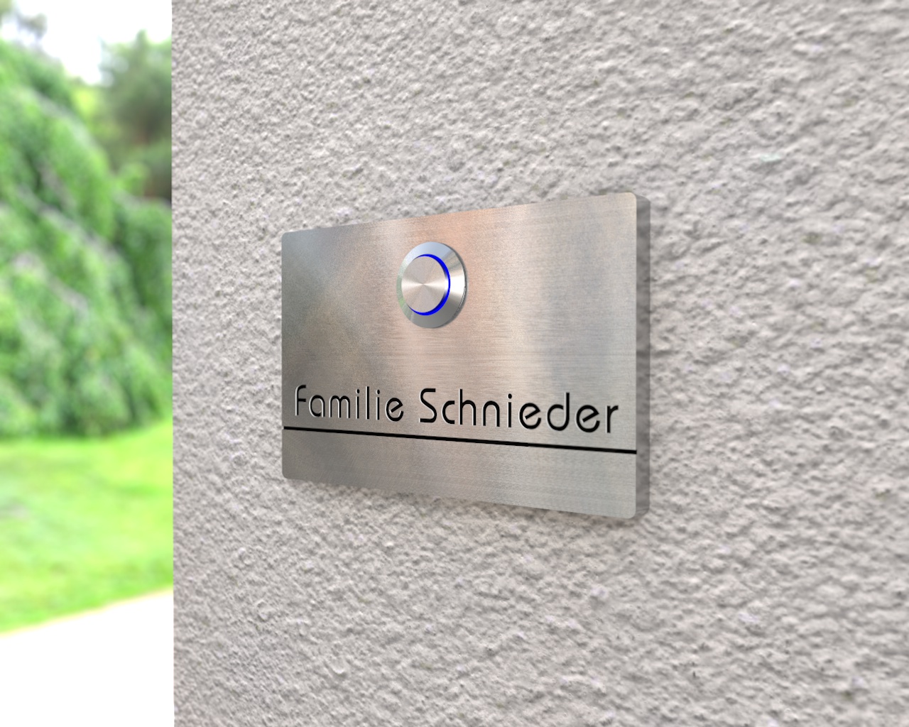 Artikelbild 2 des Artikels “Design Edelstahlklingel mit Verzierung 