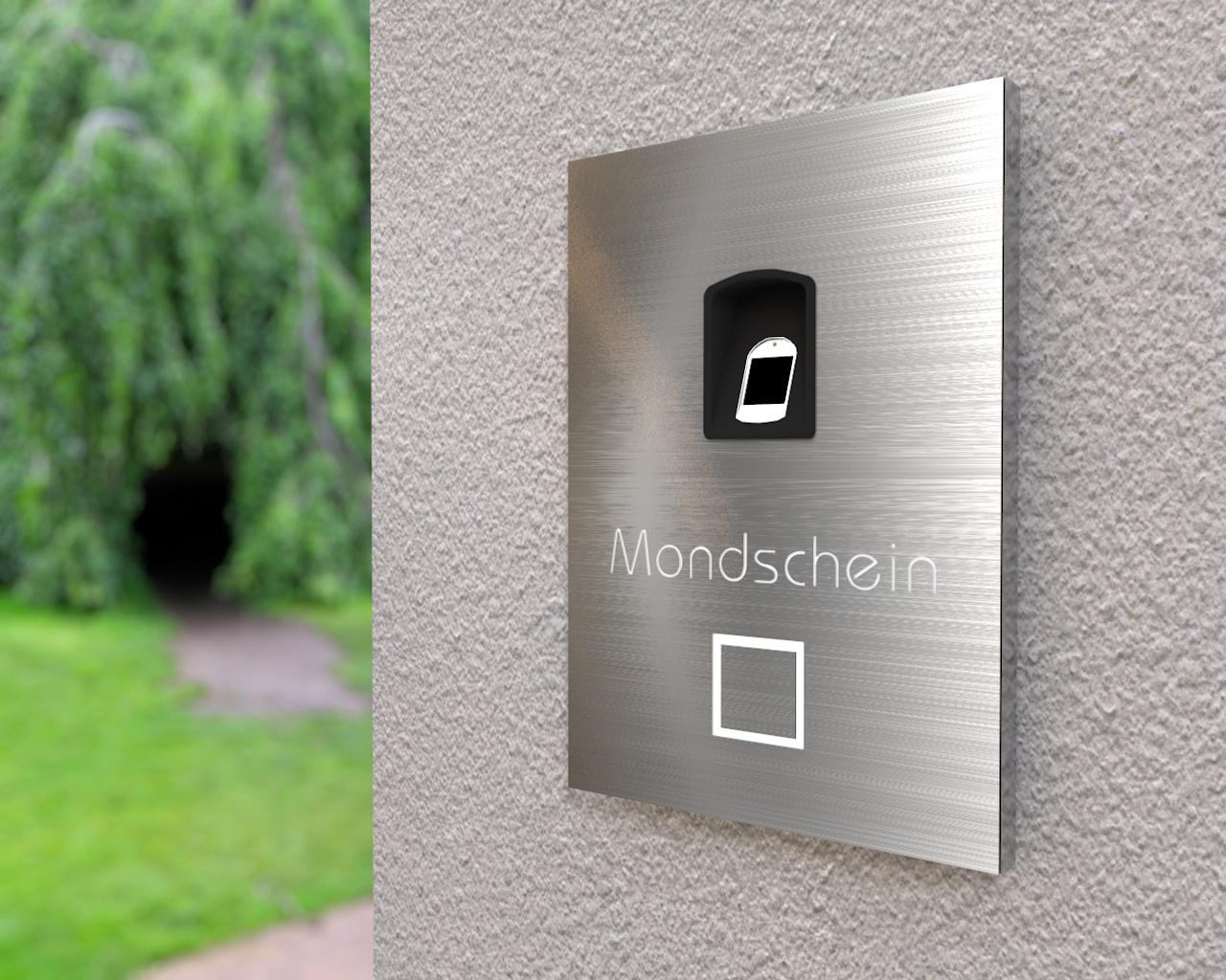 Artikelbild 2 des Artikels “Edelstahlklingel mit kapazitivem Fingerscan & LED-Namensbeleuchtung 