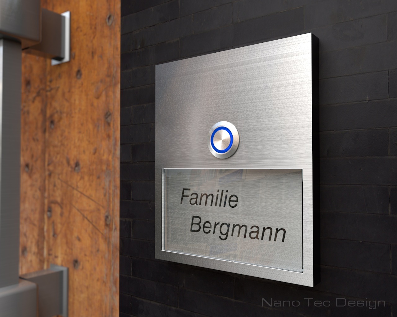 Artikelbild 2 des Artikels “Edelstahlklingel mit Acrylglas 