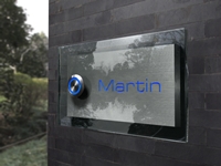 Artikelbild 2 des Artikels “Luxus-Design Edelstahlklingel mit Echtglasplatte & LED-Namesbeleuchtung 