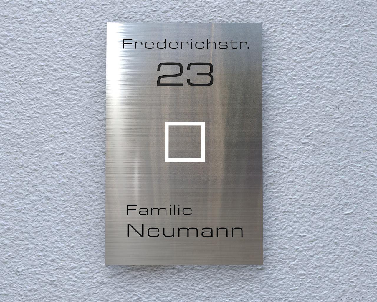 Artikelbild 2 des Artikels “Aufputz Edelstahl-MP3-Funkklingel mit Gravur „Square inclusive“ “