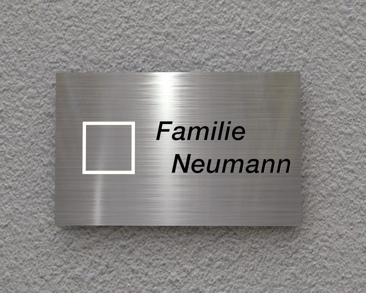 Artikelbild 2 des Artikels “Unterputz Edelstahl Funkklingel mit 230 Volt Funkgong „Angular Square“ “