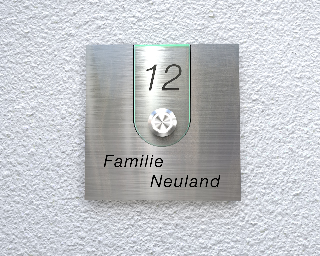 Artikelbild 2 des Artikels “Aufputz Edelstahl-MP3-Funkklingel mit Gravur „Elegant Acrylic“ “