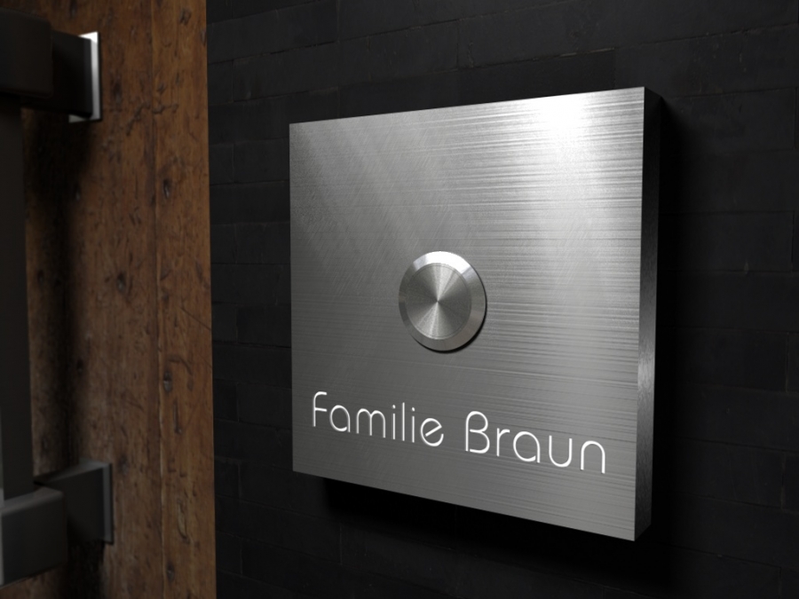 Artikelbild 3 des Artikels “Luxus-Design Edelstahlklingel mit LED-Namesbeleuchtung 