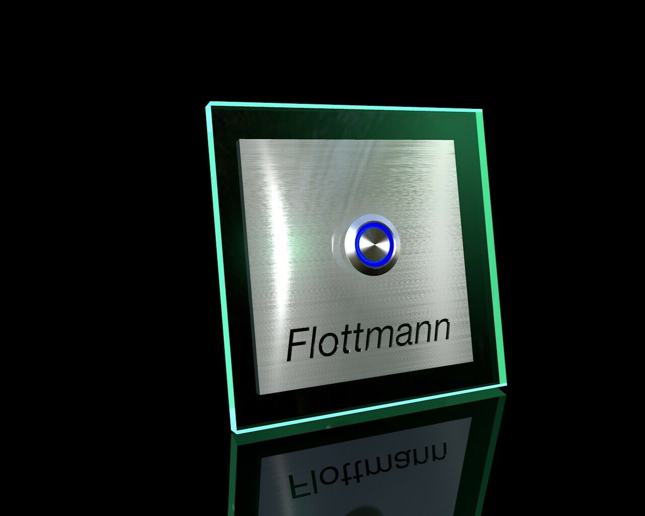 Artikelbild 3 des Artikels “Aufputz Edelstahl-MP3-Funkklingel - mit Echtglas - Aufsatz „Exclusiv Float“ “