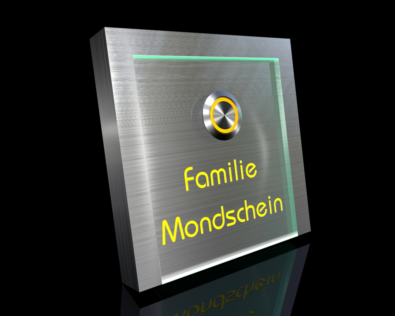 Artikelbild 3 des Artikels “Design Edelstahlklingel mit LED-beleuchteter Namensgravur hinter Acrylglas 