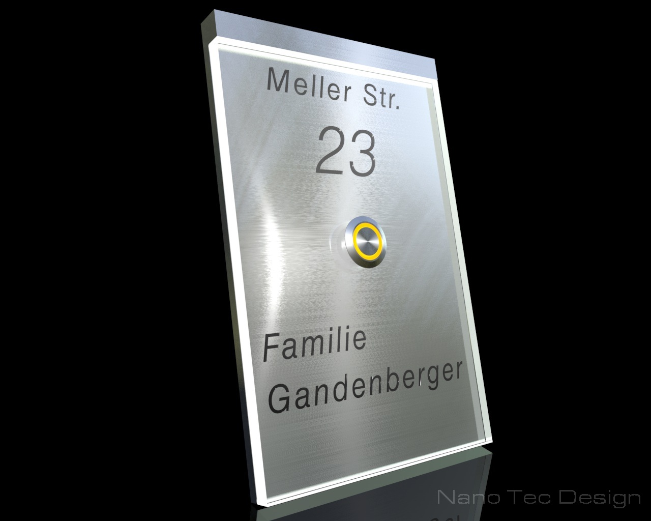 Artikelbild 3 des Artikels “Design Edelstahlklingel mit Echtglas & LED-Beleuchtung 