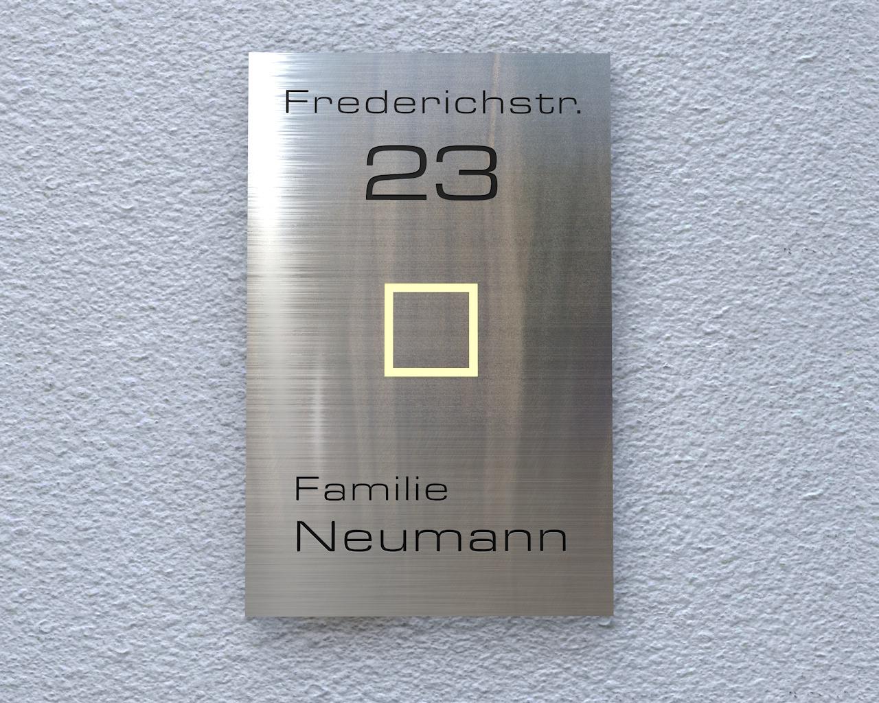 Artikelbild 3 des Artikels “Aufputz Edelstahl-MP3-Funkklingel mit Gravur „Square inclusive“ “