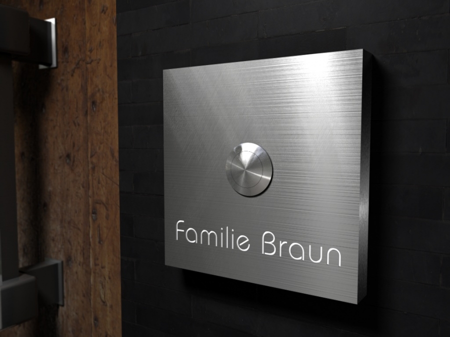 Artikelbild 4 des Artikels “Luxus-Design Edelstahlklingel mit LED-Namesbeleuchtung 