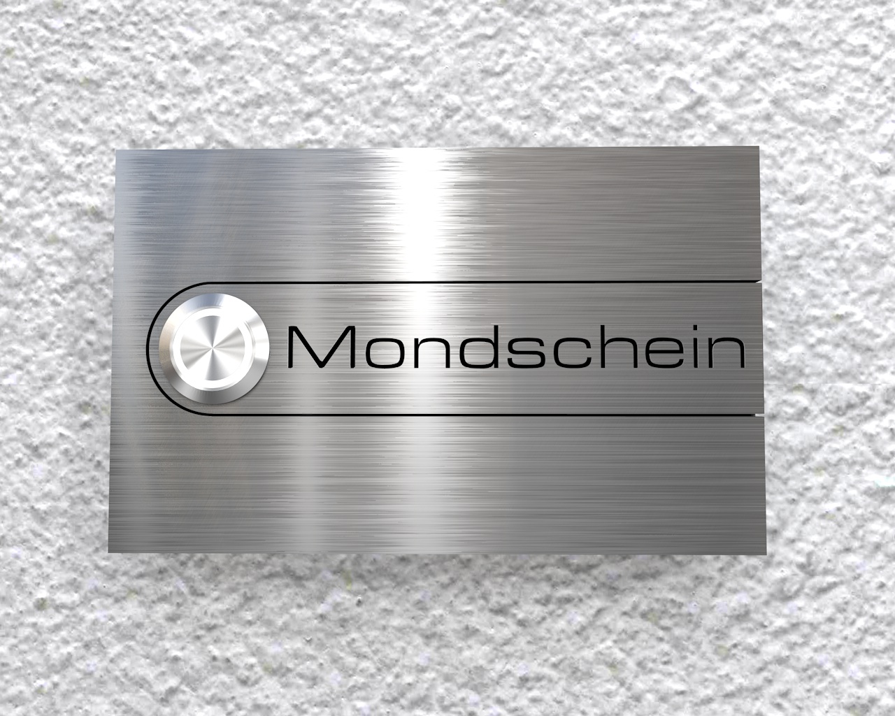 Artikelbild 4 des Artikels “Aufputz-Edelstahlklingel mit Ambilight und Edelstahl-Gravurschild (austauschbar) 
