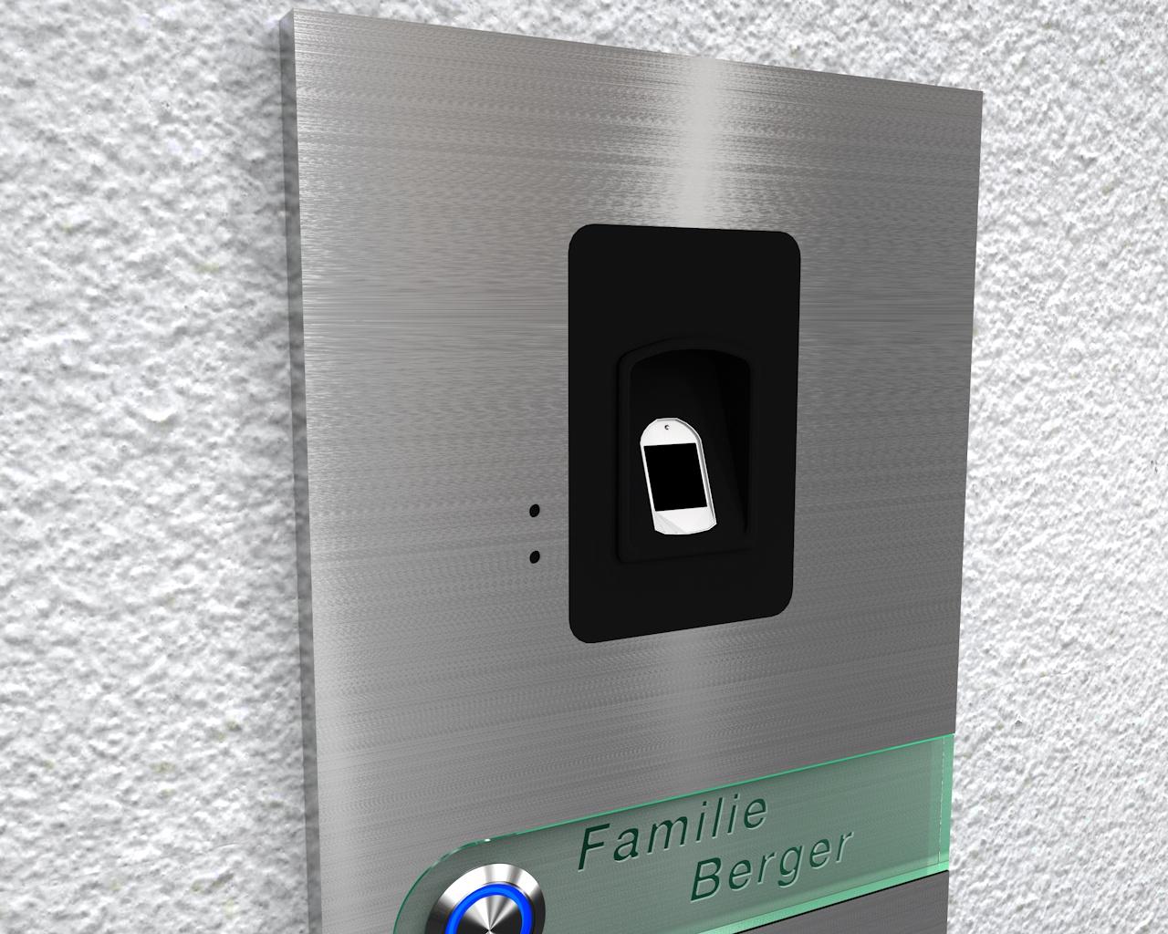 Artikelbild 4 des Artikels “2-Familien Edelstahlklingel mit kapazitivem Fingerscan 