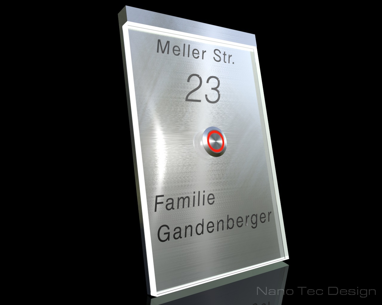 Artikelbild 4 des Artikels “Design Edelstahlklingel mit Echtglas & LED-Beleuchtung 