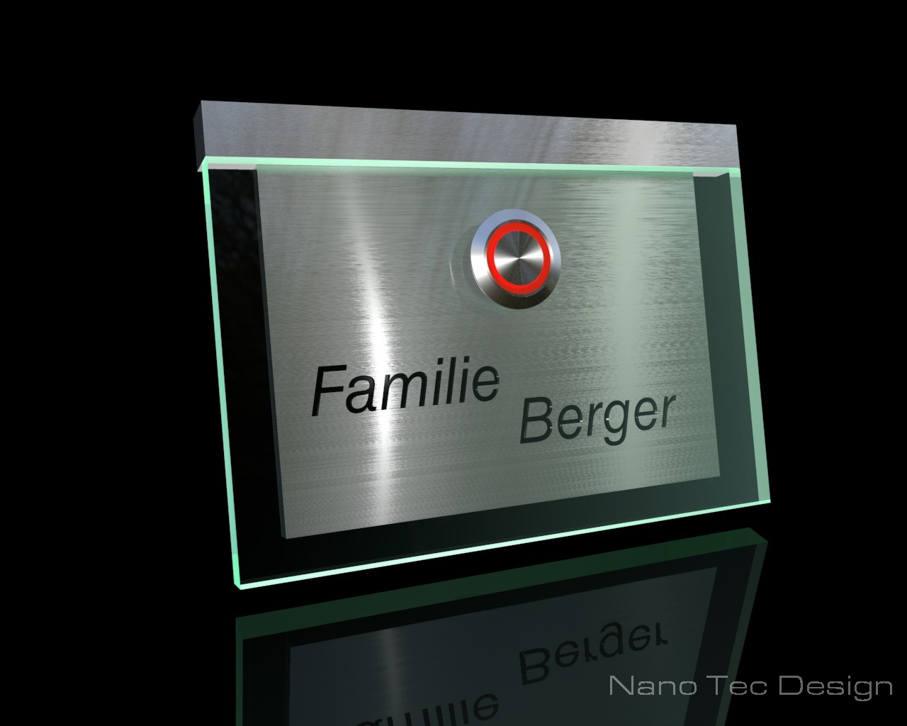 Artikelbild 4 des Artikels “Edelstahlklingel mit Echtglasplatte und LED-Namensbeleuchtung 