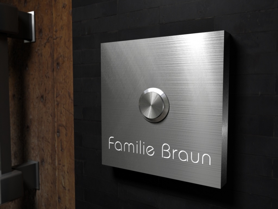 Artikelbild 5 des Artikels “Luxus-Design Edelstahlklingel mit LED-Namesbeleuchtung 