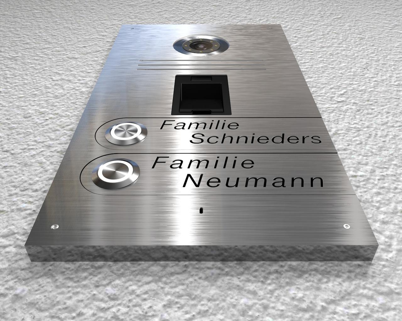 Artikelbild 5 des Artikels “2-Familien-Video-Türsprechanlage mit Fingerprint & Sony Kamera  inkl. 2 x 7-Zoll Monitore  