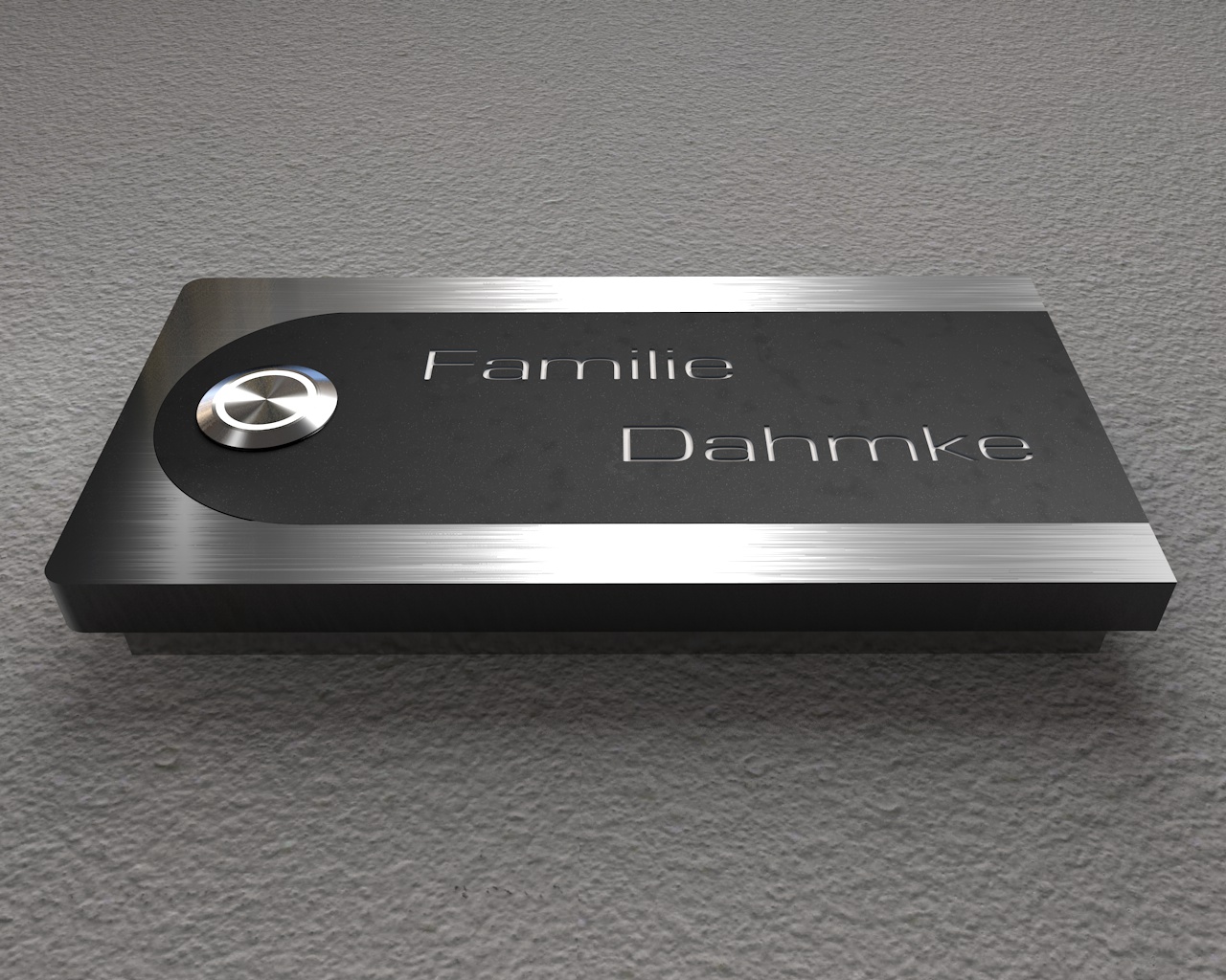 Artikelbild 5 des Artikels “Design Edelstahlklingel mit Acryl-Gravurfeld (austauschbar) „B&S Edition Semi“ “