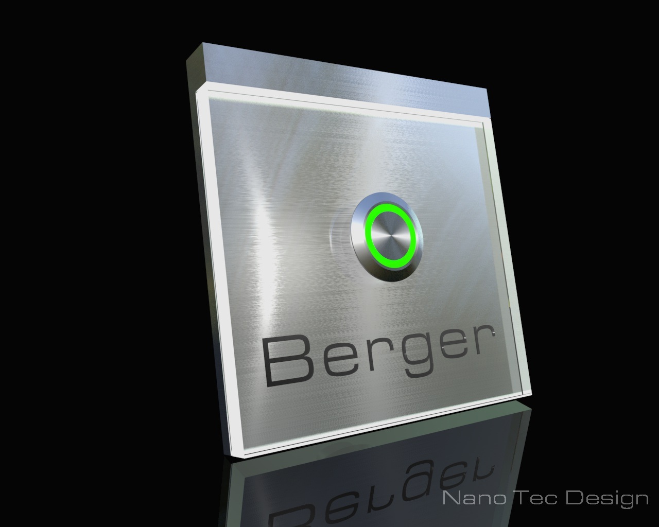 Artikelbild 5 des Artikels “Design Edelstahlklingel mit Echtglas & LED-Namensbeleuchtung 