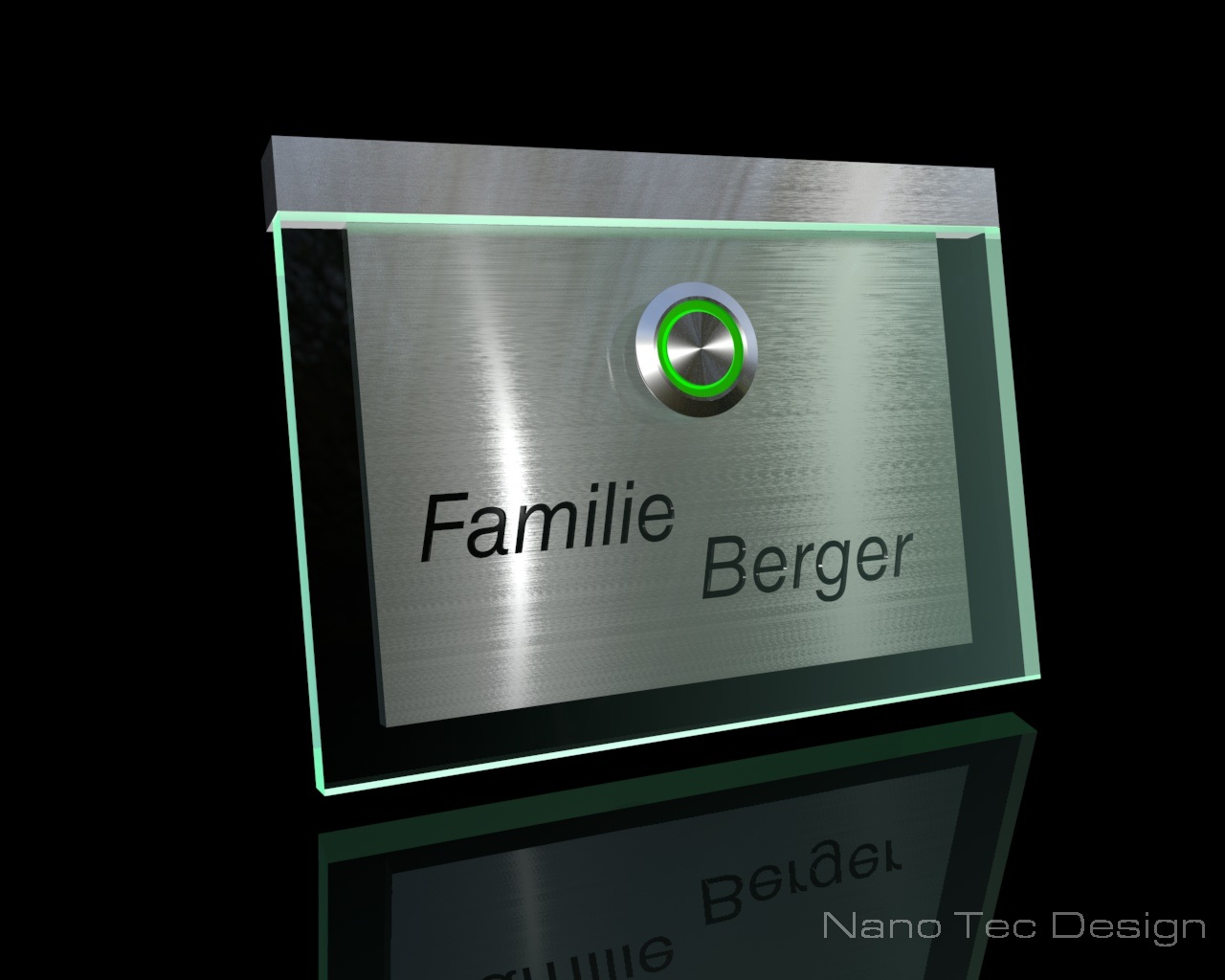 Artikelbild 5 des Artikels “Edelstahlklingel mit Echtglasplatte und LED-Namensbeleuchtung 