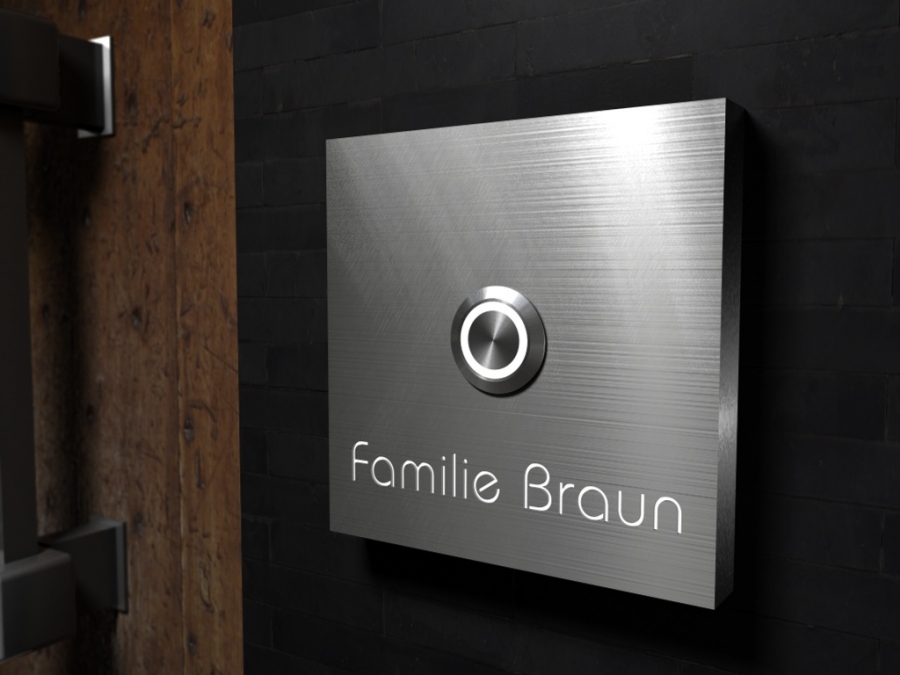 Artikelbild 6 des Artikels “Luxus-Design Edelstahlklingel mit LED-Namesbeleuchtung 