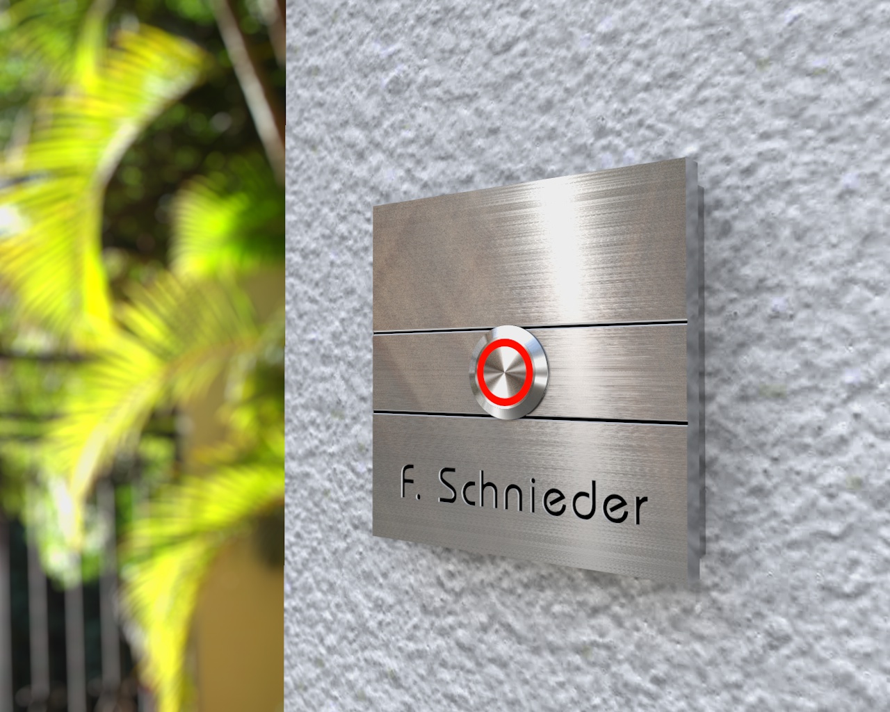 Artikelbild 8 des Artikels “Aufputz Edelstahl-Funkklingel mit 230V Empfänger „Double Line“ “