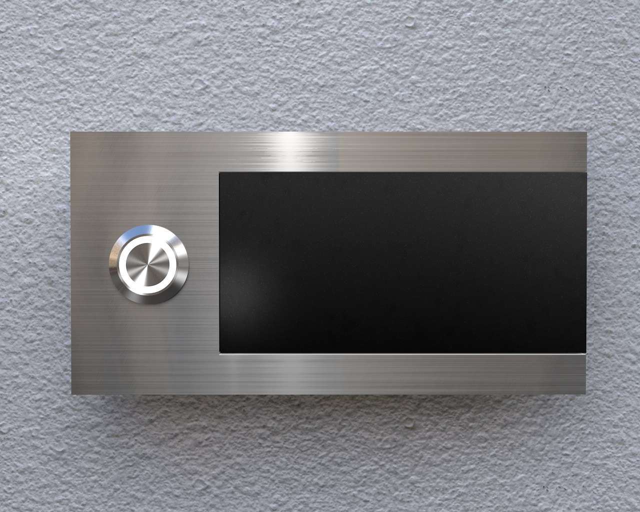 Artikelbild 8 des Artikels “Design Edelstahlklingel mit Acryl-Gravurfeld (austauschbar) „B&S Edition Blackboard“ “