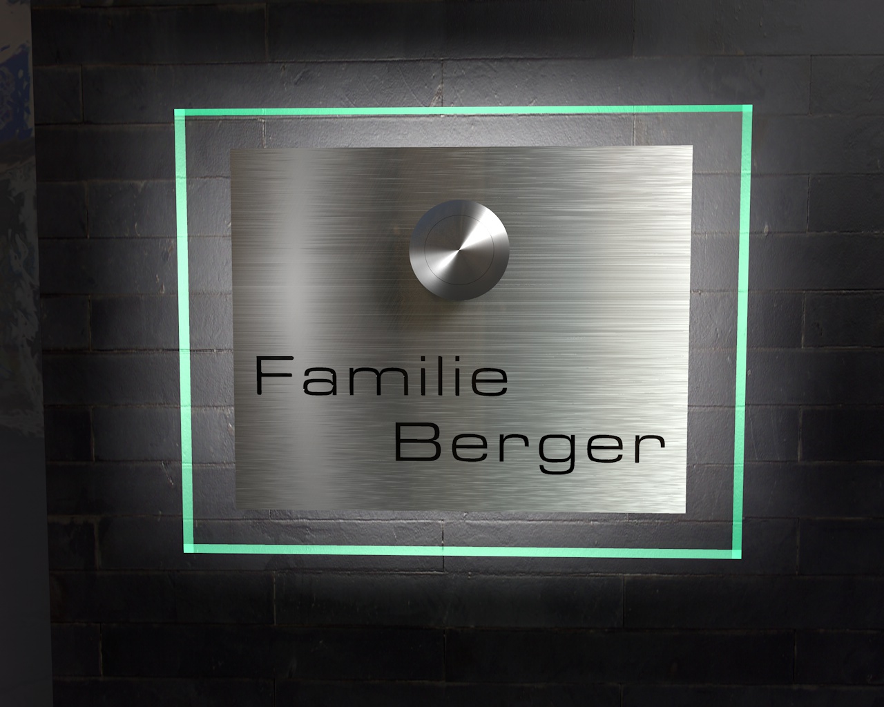 Artikelbild 9 des Artikels “Design Edelstahklingel mit Echtglasplatte & Ambilight (Hintergrundbeleuchtung) 